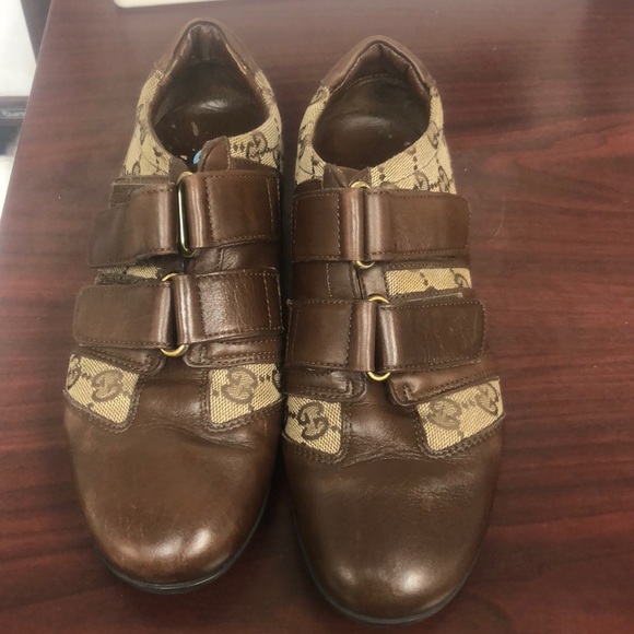 Gucci Buty Earth/Beige/Ebony Sneakers Authentic - Picture 1 of 6
